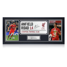 Xabi Alonso Signed Liverpool Street Sign. Framed