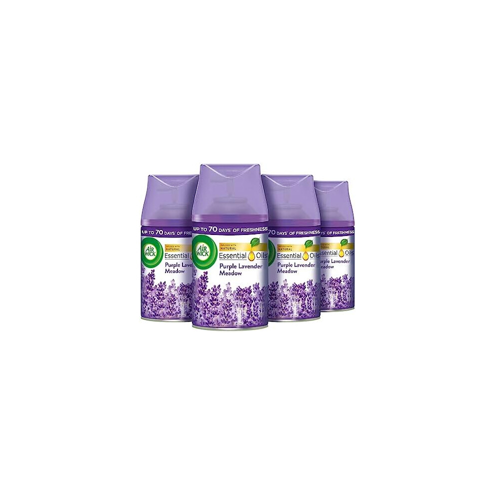 Air Wick |Purple Lavender Meadow |Automatic Air Freshener|Freshmatic Auto Spray Refill | 250ml| Pack of 4