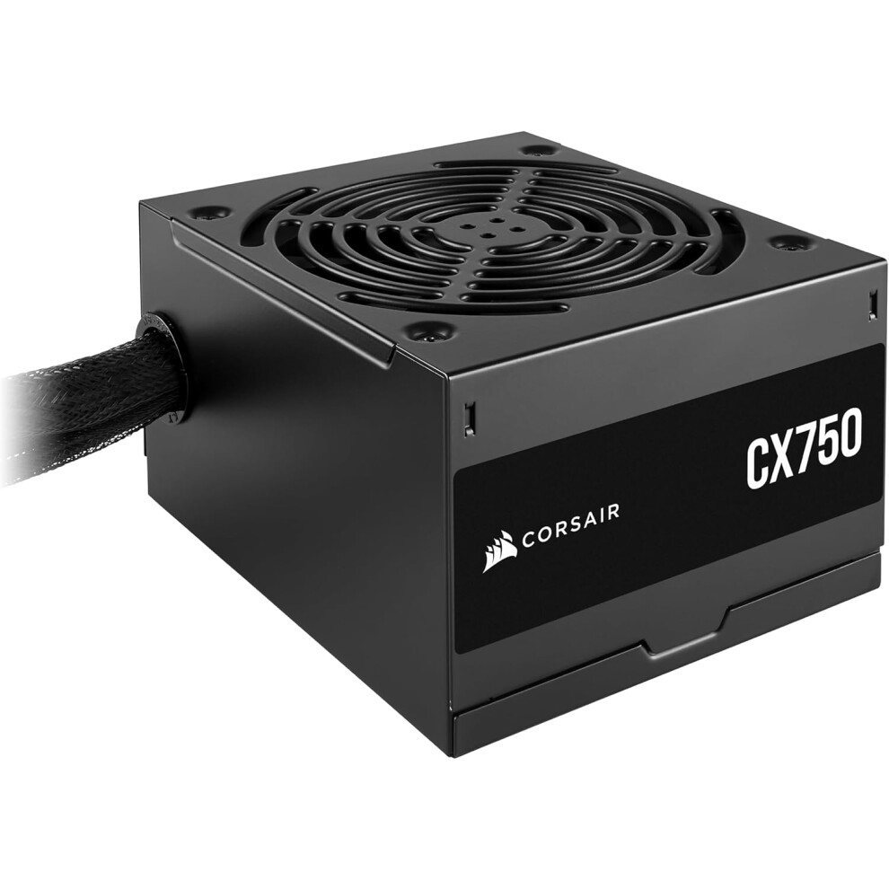 CORSAIR CX750 80 PLUS Bronze Non Modular Low-Noise ATX 750 Watt Power Supply - UK - Black