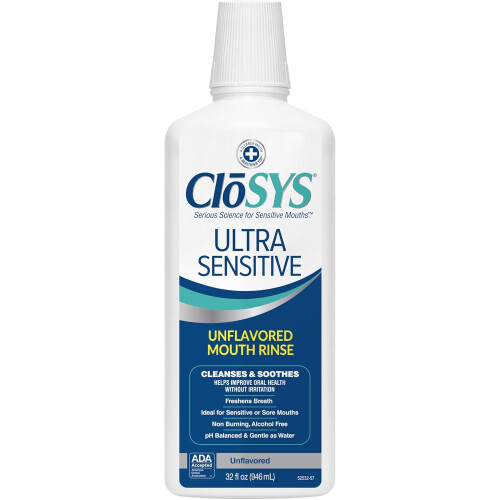 Closys Ultra Sensitive Unflavored Mouth Rinse - 32 fl oz