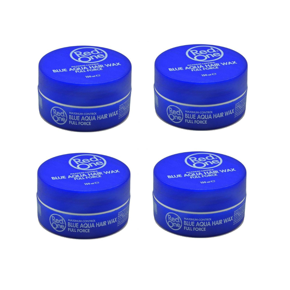 RedOne Blue Aqua Hair Wax Full Force 150ml x4