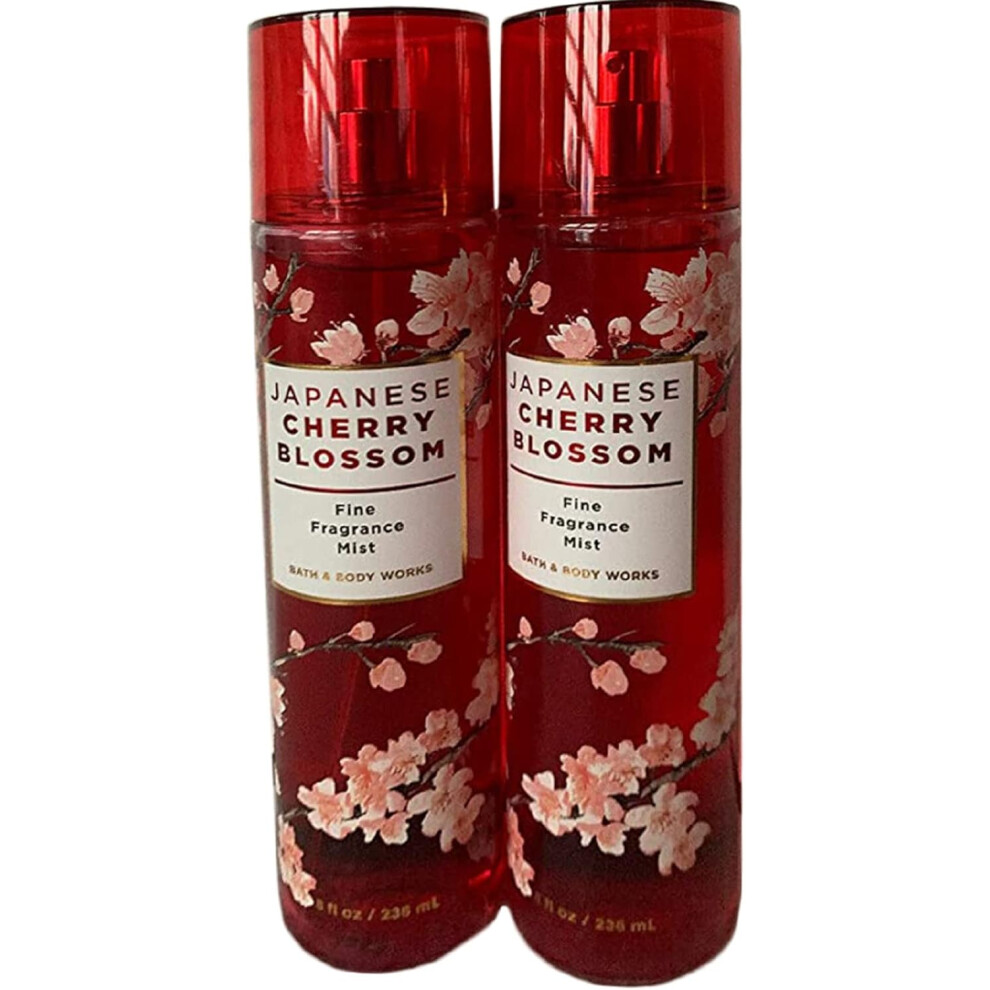 Bath & Body Works Japanese Cherry Blossom Mist - 8Oz (Pack Of 2)