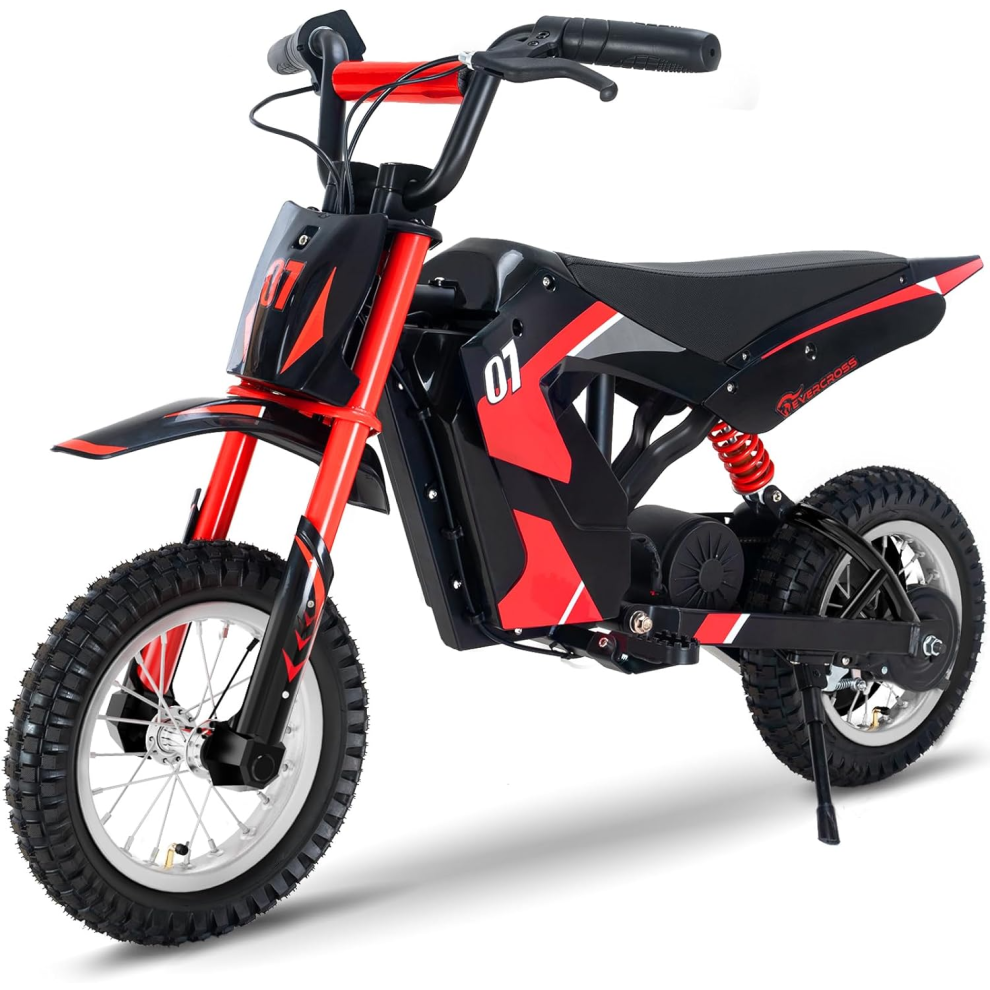 EVERCROSS EV12M Kids Ride On Motorcycle, Electric Motorcycle with 300W Motor, 5/7.5/15.5 MPH Speed Modos, 9.3Miles Long-Range, 12'' Pneumatic Tire