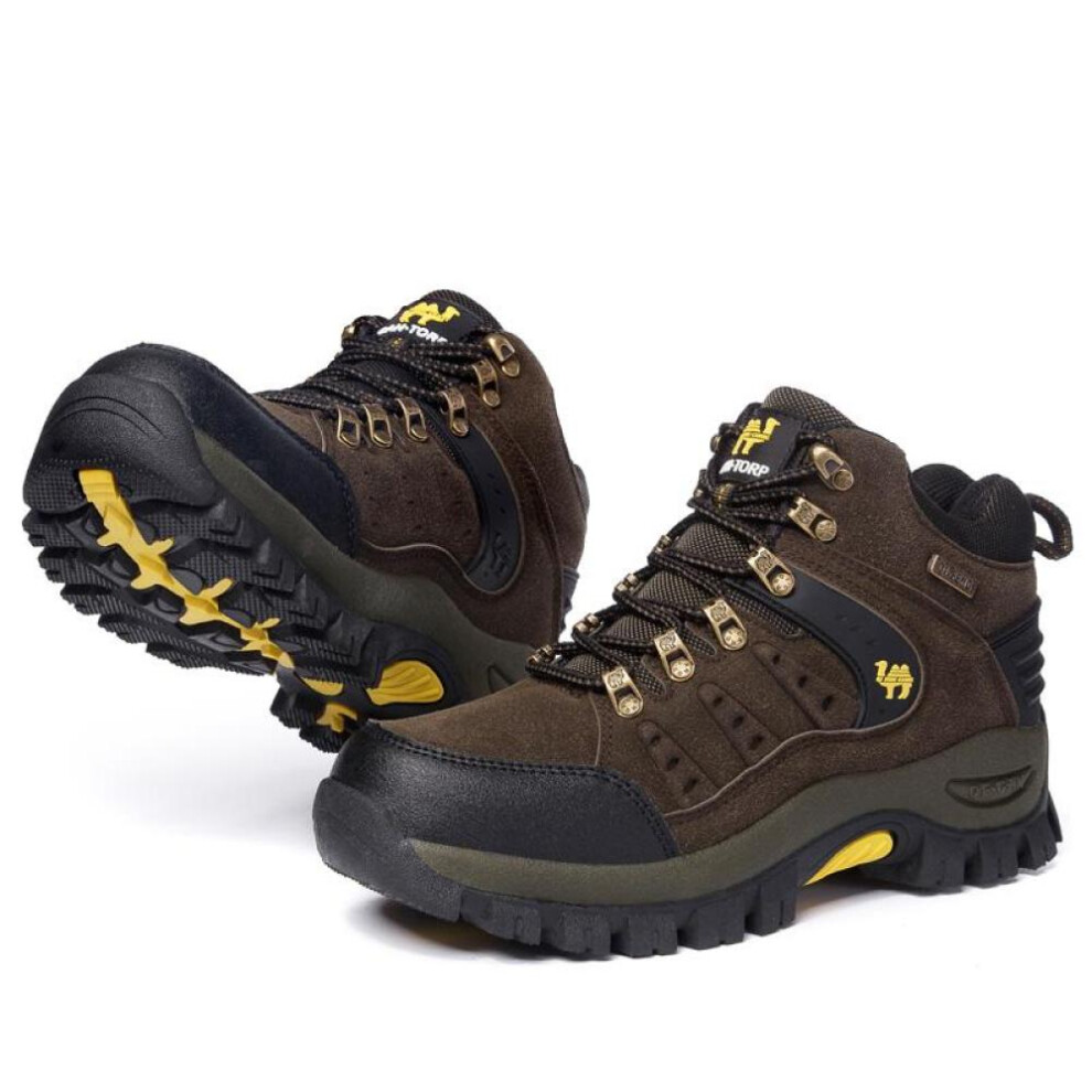 (tan, 36) TUINANLE Couples Outdoor Mountain Climbing Shoes Men Women Ankle Hiking Boots Plus Size Classic Trekking Footwear