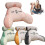 (Grey, B) Reading Pillow For Bed Back Rest Lumbar Support Arm  Lounger Pad 6