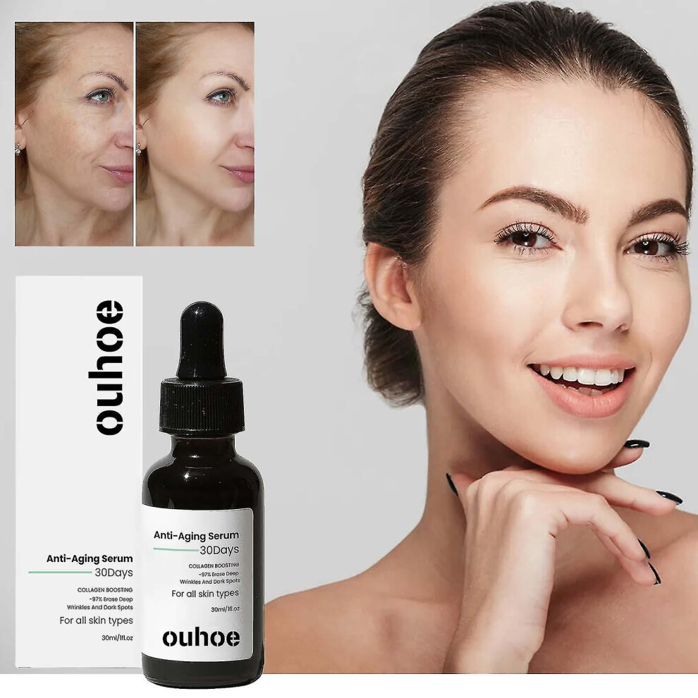 Ouhoe Collagen Anti-aging Essence, Fade Fine Lines And Wrinkles Hydrating Firming Delicate Facial Skin Essence.