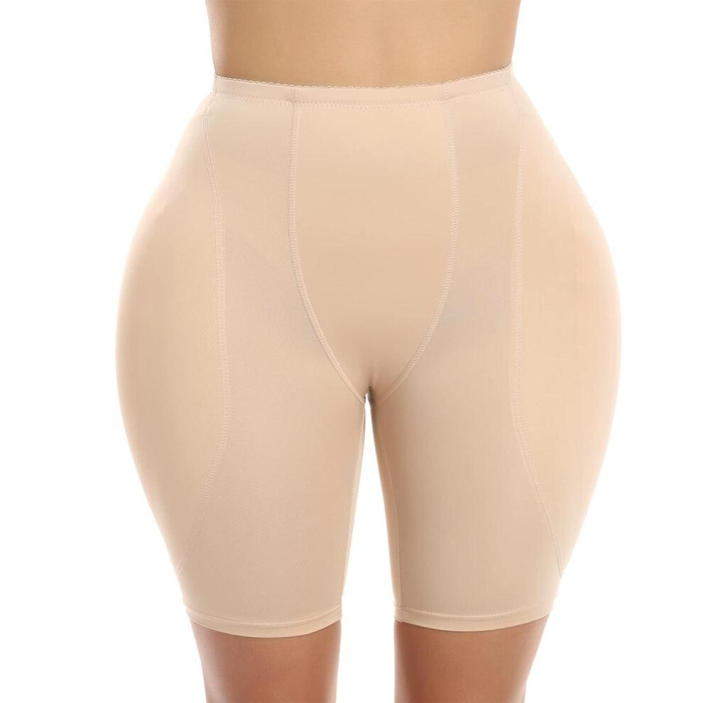 (beige, L) Hip Paddded Shapewear for Women Butt Enhancer Shapewear Fake Hip Pads Hip Pads for Crossdressers Butt Lifter Shaper Panties