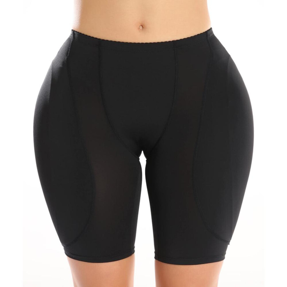 (black, 2XL) Hip Paddded Shapewear for Women Butt Enhancer Shapewear Fake Hip Pads Hip Pads for Crossdressers Butt Lifter Shaper Panties