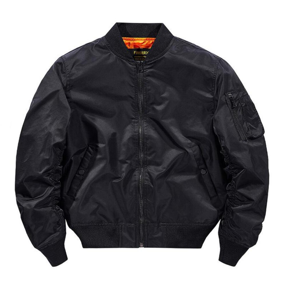 (black, XXXL) Winter Military Jacket Outwear Mens Cotton Padded Pilot Army Bomber Jacket Coat Casual Baseball Jackets Varsity Jackets