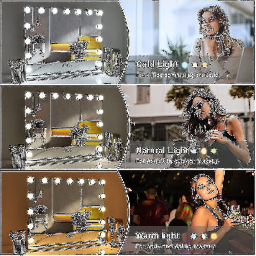 (12 lights) (light Only)led Hollywood Makeup Mirror Light Mirror Dimmable Led Bulbs 1