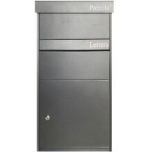 DWD® XL Parcel Drop Box W/ Hydraulic Lid, Anthracite Grey
