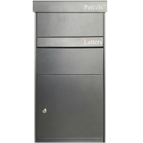 DWD® XL Parcel Drop Box W/ Hydraulic Lid, Anthracite Grey