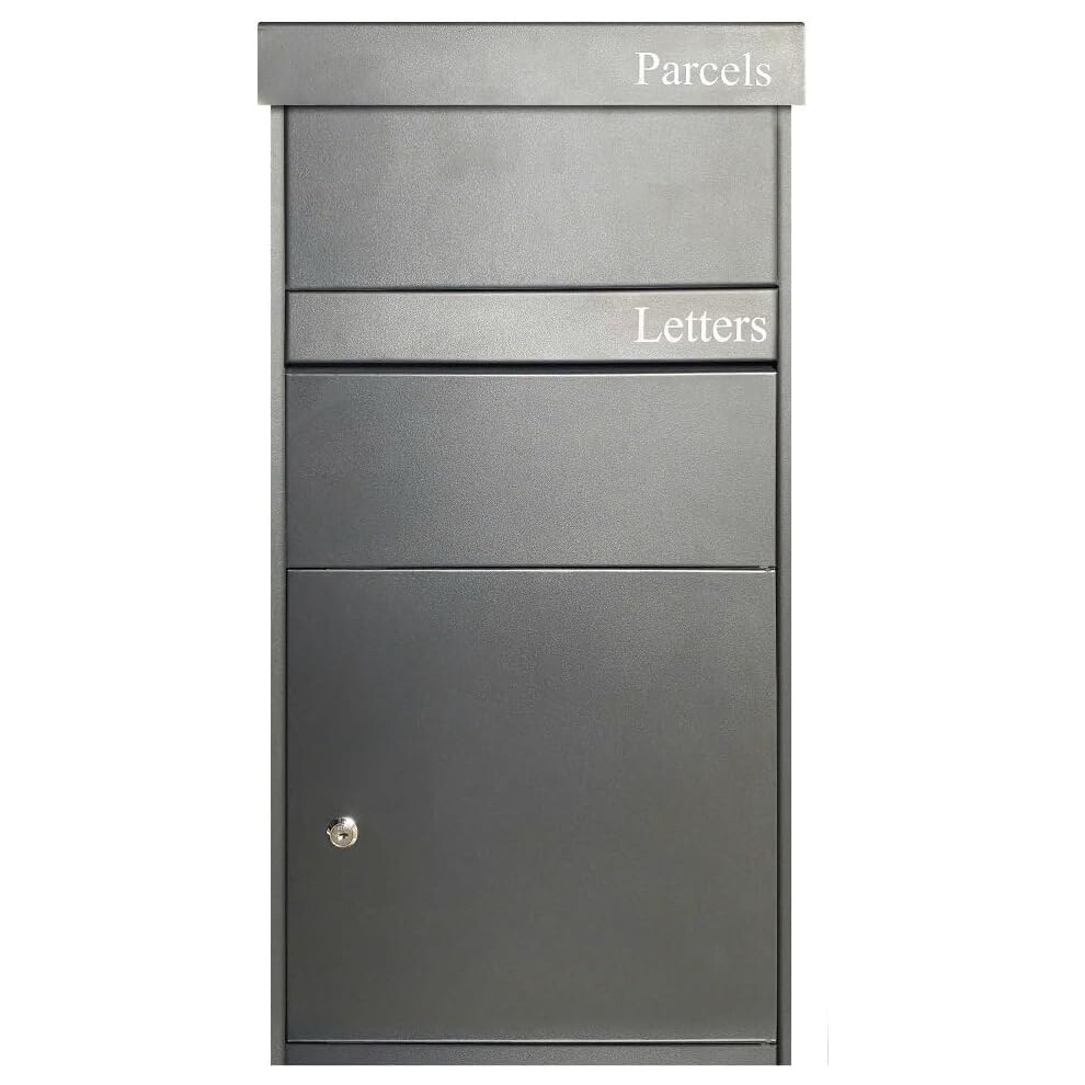 DWD® XL Parcel Drop Box W/ Hydraulic Lid, Anthracite Grey