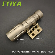 (DE Short light mlok) Sotac  Modlit Cnc Plhv2 Flashlight Metal 1300 Lm Tactical High Power Socut Light White Led Airsoft Hunting Weapon Lamp Mlok Rail