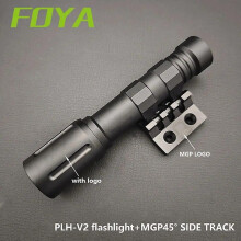 (BK Long light mlok) Sotac  Modlit Cnc Plhv2 Flashlight Metal 1300 Lm Tactical High Power Socut Light White Led Airsoft Hunting Weapon Lamp Mlok Rail