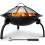 DWD® Portable Folding Fire Pit with Grate/Cooking Grill, Black 3