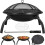 DWD® Portable Folding Fire Pit with Grate/Cooking Grill, Black 1