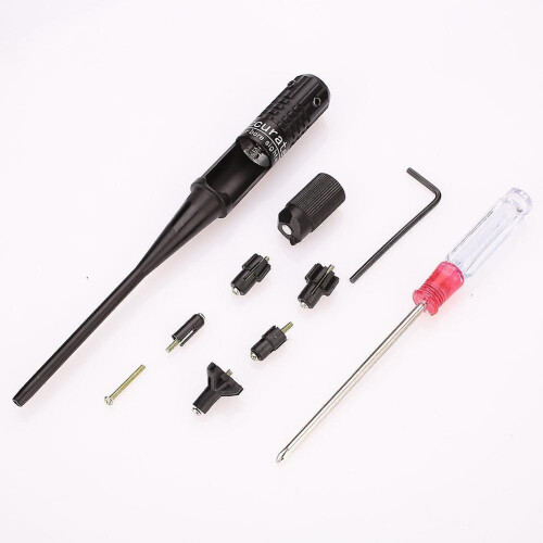 Red Dot Laser Pointer Boresighter Bore Sighter Kit Hunting For .22 To .50 Caliber Rifles Collimator