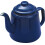 VG® Enamel Teapot with Handle & Lid, 1.3L, Traditional Flat Base, Blue 1