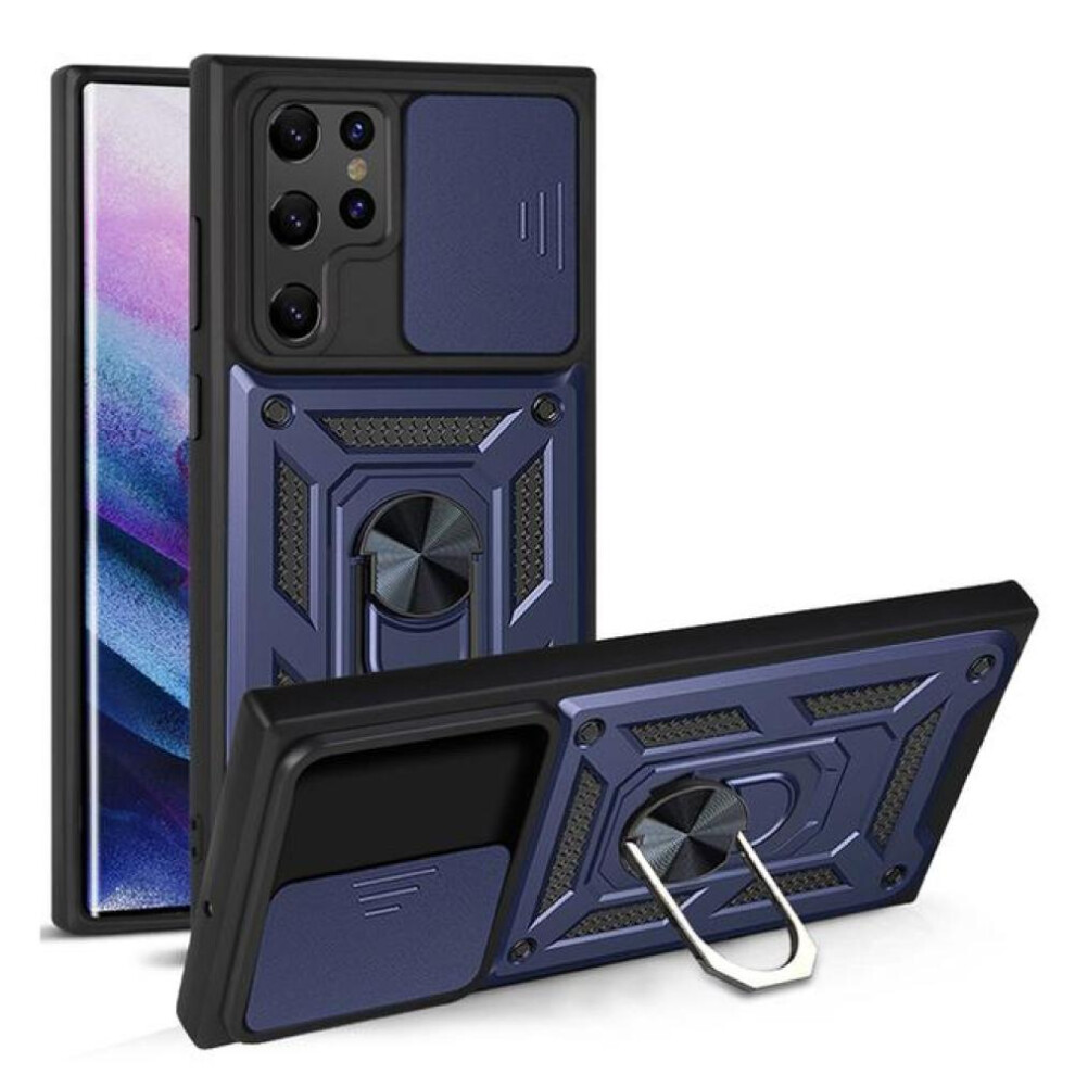 Photos - Case Tessan Slide Camera For Samsung Galaxy S24 Ultra S24 S23 Ultra S23 Plus S23 S22 A15 A35 A55 (navy blue, Samsung Galaxy A22 5G)