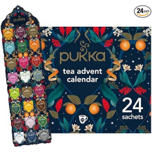 Pukka Herbs Advent Calendar 2024 Organic Tea Selection Ideal Secret Santa Perfect Tea Enthusiasts 24 Delightful Black/Green/Herbal Infusion Tea Bags