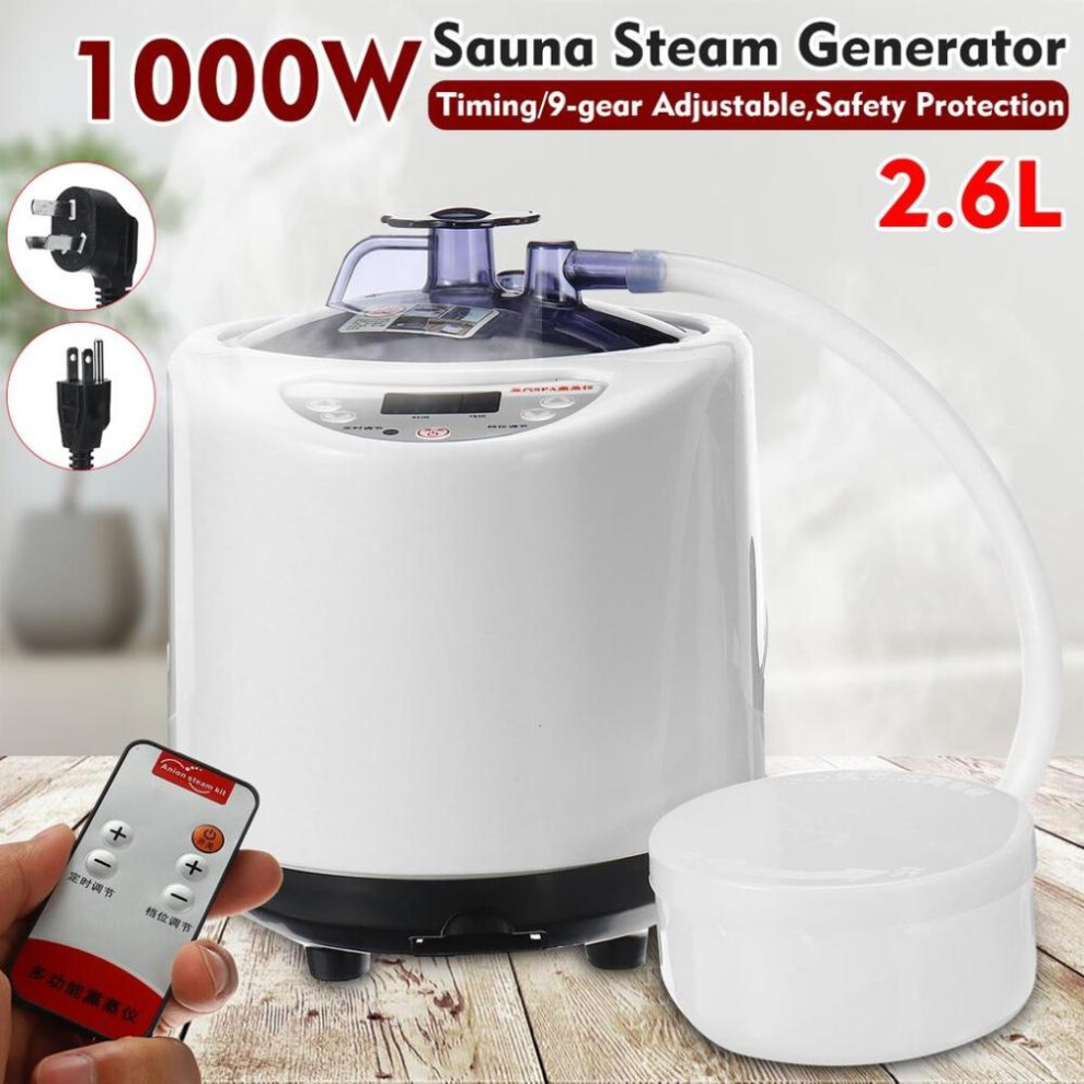 2.6l Sauna Steamer Pot Generator Steam Spa Pot Machine With Remote Control For Home Large Sauna Steamer Body Therapy Sauna