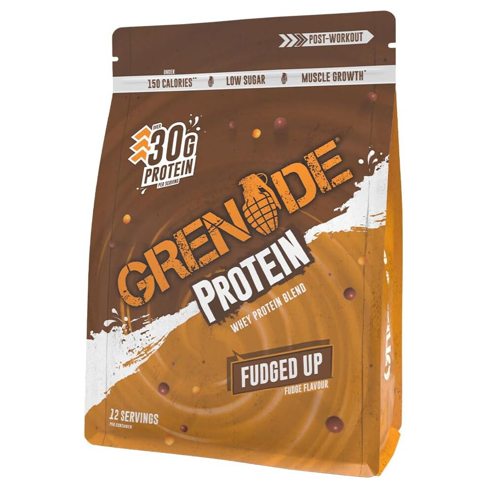 Whey Blend High Protein Powder, Low Sugar With 30G Protein Per Serving, (12 Servings) - Fudged Up, 480 G (Pack Of 1) Grenade