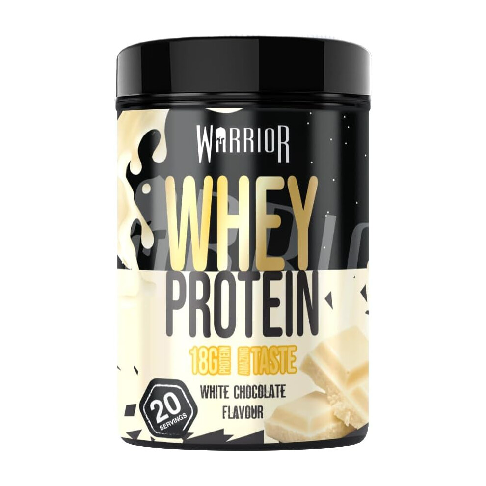 Warrior Whey Protein Powder 500g Up to 36g* Protein per Shake Low Sugar Muscle Growth and Recovery Drink Amazing Taste 20 Servings GMP Certified