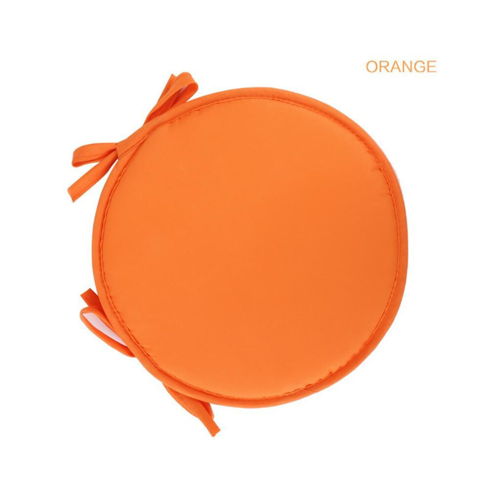 (orange) Round Bistro Circular Chair Cushion Seat Pads Kitchen Dining Removable Cover New