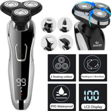 Men Cordless LCD Electric Shaver Razor Wet Dry Rotary Shaver Rechargeable Razor