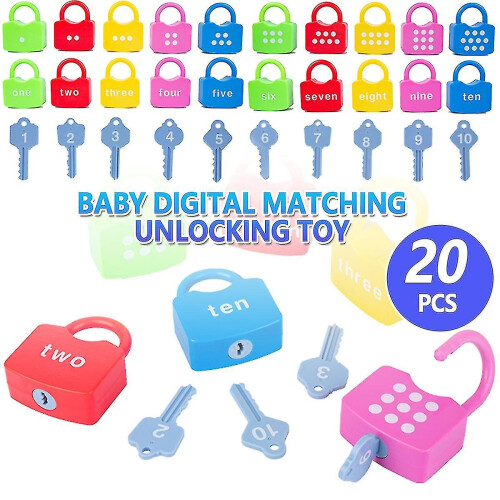 Learning Locks With Keys - Educational Numeric Locks For Number Matching And Counting (children Educational Toys 2-4) 2