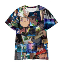 (150CM, YY7722) Cartoon Anime Suzume No Short-sleeved T-shirt Children For Girl Boy Girls Kids Print 3d Tshirts Child Baby Tops Clothing Clothes