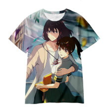 (160CM, YY7704) Cartoon Anime Suzume No Short-sleeved T-shirt Children For Girl Boy Girls Kids Print 3d Tshirts Child Baby Tops Clothing Clothes