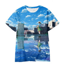(160CM, YY7701) Cartoon Anime Suzume No Short-sleeved T-shirt Children For Girl Boy Girls Kids Print 3d Tshirts Child Baby Tops Clothing Clothes