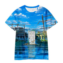 (160CM, YY7718) Cartoon Anime Suzume No Short-sleeved T-shirt Children For Girl Boy Girls Kids Print 3d Tshirts Child Baby Tops Clothing Clothes