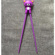 1 Pair Cute Bear Chopstick Learning Training Chopsticks Multi Color Kid Children Chinese Chopstick Learner  Bear Purple