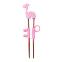 1pair Stainless Steel Chopsticks for Kids Cartoon Learning Chop Sticks Reusable Training Chopsticks Cute Children Tableware Setp-rose Gold-1 Pair