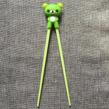1 Pair Cute Bear Chopstick Learning Training Chopsticks Multi Color Kid Children Chinese Chopstick Learner  Bear Green