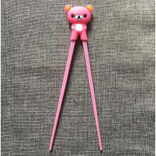 1 Pair Of Cute Bear Chopsticks Learning Training Chopsticks Multicoloured Children's Chinese Chopsticks Learners Bear Pink