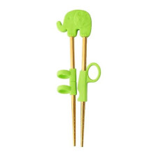 1pair Stainless Steel Chopsticks for Kids Cartoon Learning Chop Sticks Reusable Training Chopsticks Cute Children Tableware Setg-gold-1 Pair
