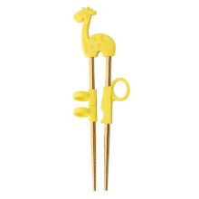 1pair Stainless Steel Chopsticks for Kids Cartoon Learning Chop Sticks Reusable Training Chopsticks Cute Children Tableware Set Y- Gold- 1 Pair