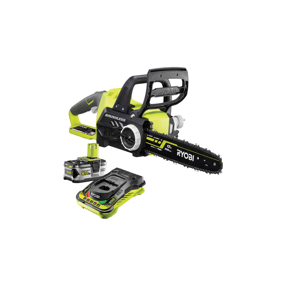 Ryobi ONE+ Brushless 30cm Chainsaw 18V RCS1830-150 5.0Ah Kit