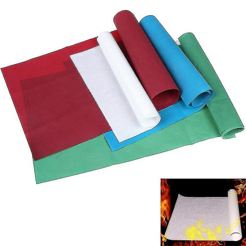 (Mixed) 4pc Fire Paper Flash Flame Paper Rose Fire Paper Fire Paper Magic Props 1