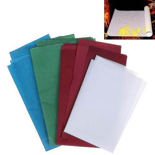 (Mixed) 4pc Fire Paper Flash Flame Paper Rose Fire Paper Fire Paper Magic Props 2