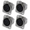 Xlr Female Jack 3 Pin - Panel Mount Jacks D Series Size Xlr-f - 4 Pack 1