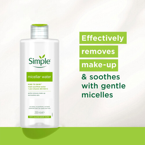 Simple Simple Kind to Skin Micellar Cleansing Water - 200ml 2
