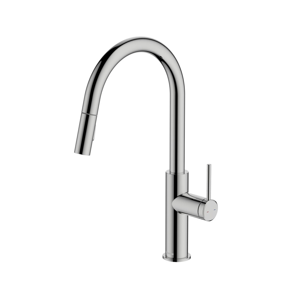 McAlpine Ness Side Lever Pull Out Kitchen Mixer Tap - Chrome