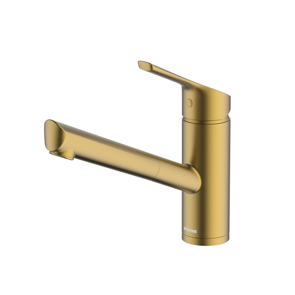 McAlpine Nethy Top Lever Pullout Basin Mixer Tap - Brushed Brass