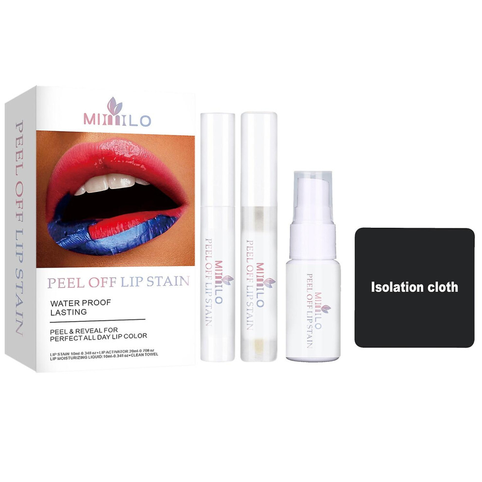 Peel Off Lip Stain Long Lasting Waterproof Lip Gloss Lip Tint Transfer Proof Peel Off Lip Stain Lips