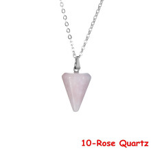(4*10 Pendant) 1pcs Metal Pendulum Pendulo Radiestesia Pendulums For Dowsing Spiral Cone Antique Gold Silver Color Pyramid Pendule Reiki Amulet
